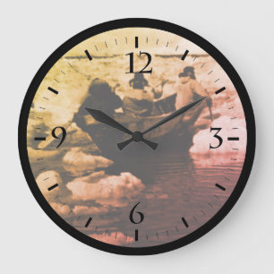 Redondo Grande Reloj de cazadores esquimales vintage USA Alaska