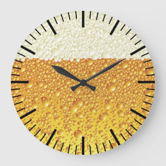 Redondo Grande Reloj de cerveza