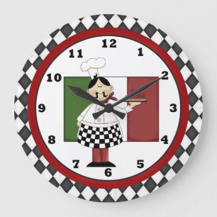 Redondo Grande Reloj de Chef Italiano 8