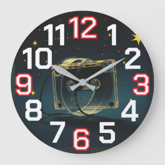 Redondo Grande Reloj de ChiRadioLLC™ diseñado por www.djelove.com