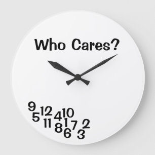 Redondo Grande Reloj de Chiste de los números con saltos de los r