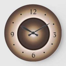 Redondo Grande  Reloj de cocina con efecto de luna iluminada bron