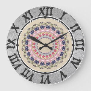Redondo Grande Reloj de cocina vintage