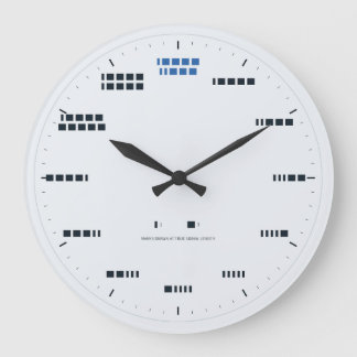 Redondo Grande Reloj de código Morse - Longitud de señal verdader
