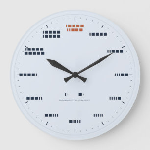Redondo Grande Reloj de código Morse - Longitud de señal verdader