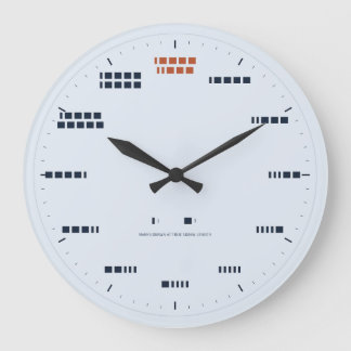 Redondo Grande Reloj de código Morse - Longitud de señal verdader
