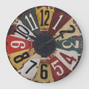 Redondo Grande Reloj de cosecha