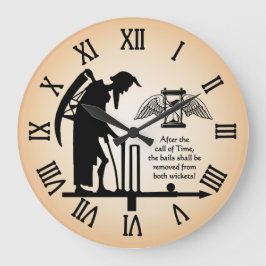 Redondo Grande Reloj de cricket - Tiempo de padre viejo