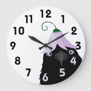 Redondo Grande Reloj de cuerdas de comer