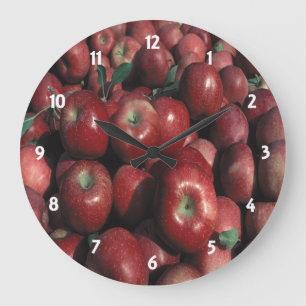 Redondo Grande Reloj de cultivos de Apple rojo delicioso