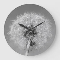 Reloj de Dandelion monocromo