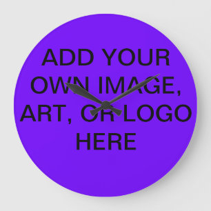 Redondo Grande RELOJ DE DISEÑADOR DE personalizables - AGREGAR SU