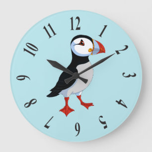 Redondo Grande Reloj de diseño de ataúd