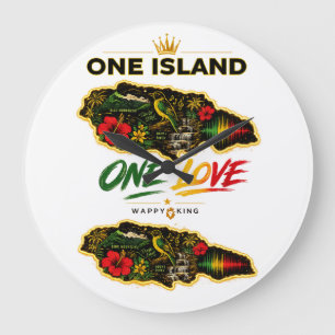 Redondo Grande Reloj de diseño Jamaica