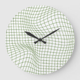Redondo Grande Reloj de diseño lineal único