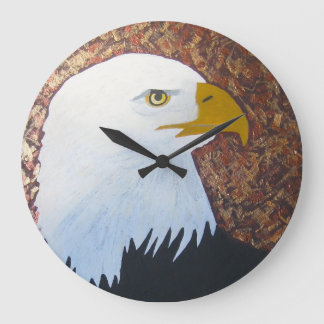 Redondo Grande Reloj de Eagle calvo