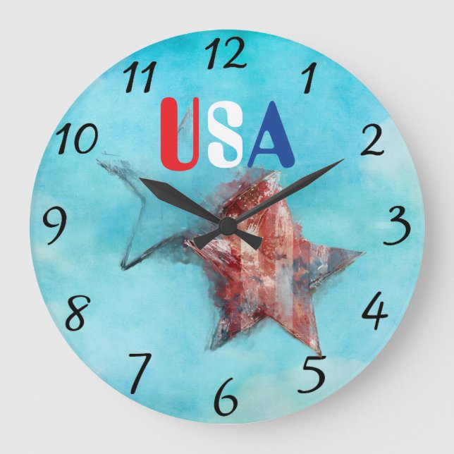 Redondo Grande Reloj de EE. UU. (Anverso)