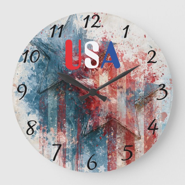 Redondo Grande Reloj de EE. UU. (Anverso)