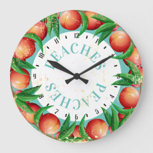 Redondo Grande Reloj de encargo de la cocina de la fruta de los