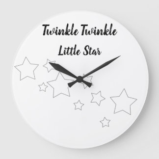 Redondo Grande Reloj de Estrella Pequeña