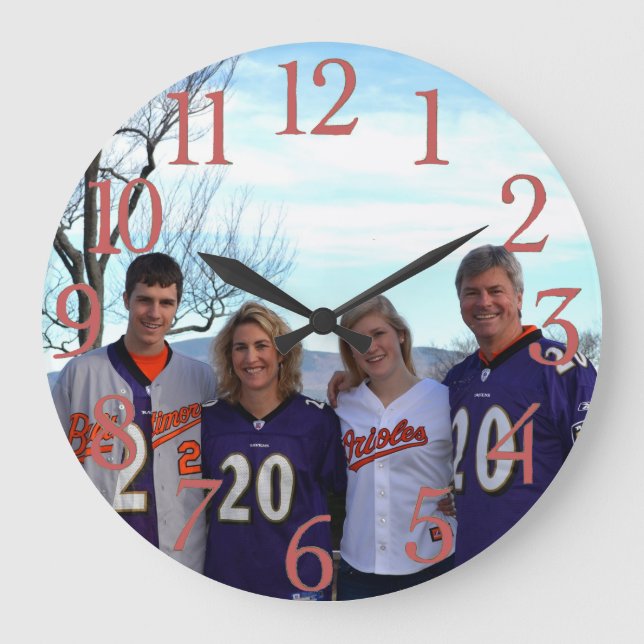 Redondo Grande Reloj de familia #3 (Anverso)