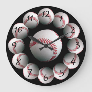 Redondo Grande reloj de fondo de béisbol