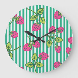 Redondo Grande Reloj de fresa vintage