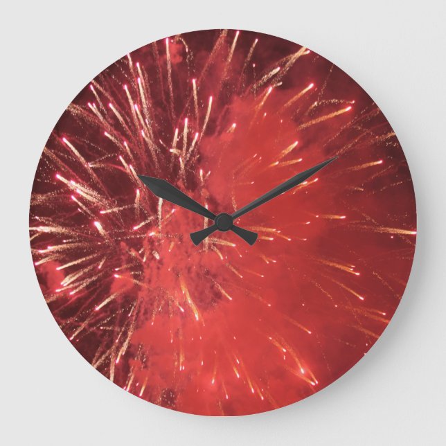 Redondo Grande Reloj de fuegos artificiales (Anverso)