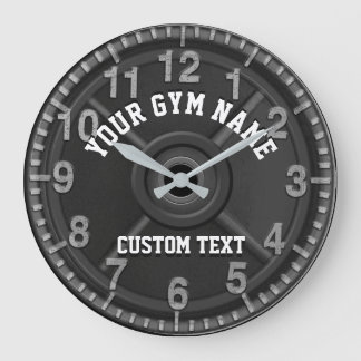 Redondo Grande Reloj de gimnasio personalizado