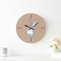 Reloj de guardería Minimalista de conejo