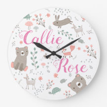 Reloj de guardería para animales de Woodland