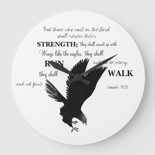 Redondo Grande Reloj de guiones de águila (Anverso)