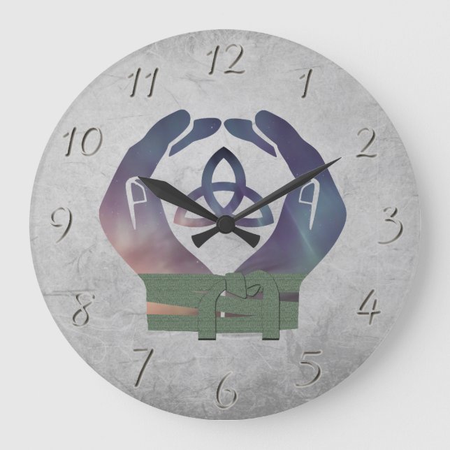 Redondo Grande Reloj de Handfasting de la eternidad para las (Anverso)