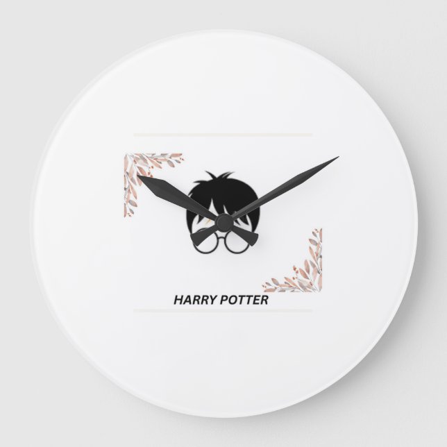 Redondo Grande reloj de harry potter  (Anverso)