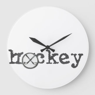 Redondo Grande Reloj de hockey