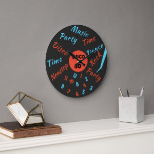 Redondo Grande Reloj de Hora de Fiesta - Disco de Gramófono - Tu