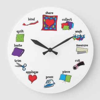 Redondo Grande Reloj de inclinación