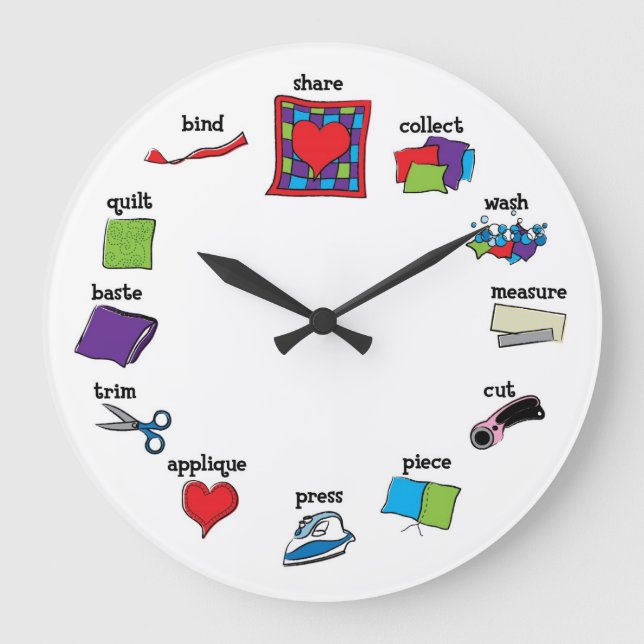 Redondo Grande Reloj de inclinación (Anverso)