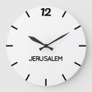 Redondo Grande Reloj de Jerusalén