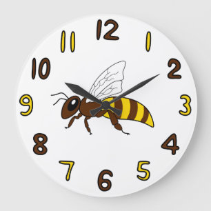 Redondo Grande Reloj de la abeja