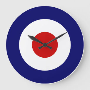 Redondo Grande Reloj de la blanco de la MOD