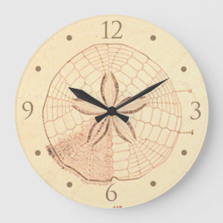 Redondo Grande Reloj de la casa de playa Sand Dollar