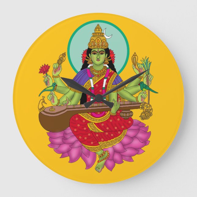 Redondo Grande Reloj de la diosa Matangi (Anverso)