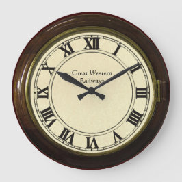 Redondo Grande reloj de la estación vintage