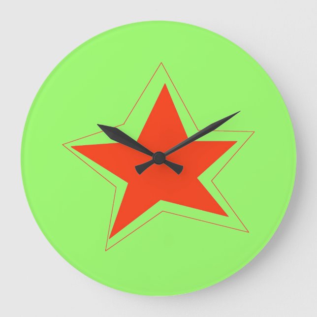 Redondo Grande Reloj de la estrella de la semana (Anverso)