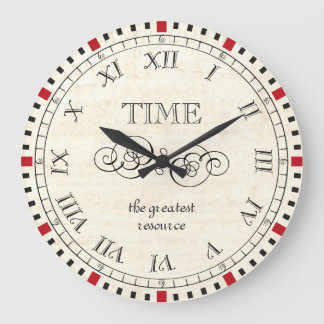 Redondo Grande Reloj de la filosofía del estilo de Steampunk del