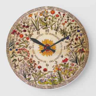 Redondo Grande Reloj de la flor de Blumenuhr