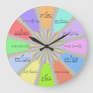 Redondo Grande Reloj de la matemáticas del fractal de Newton