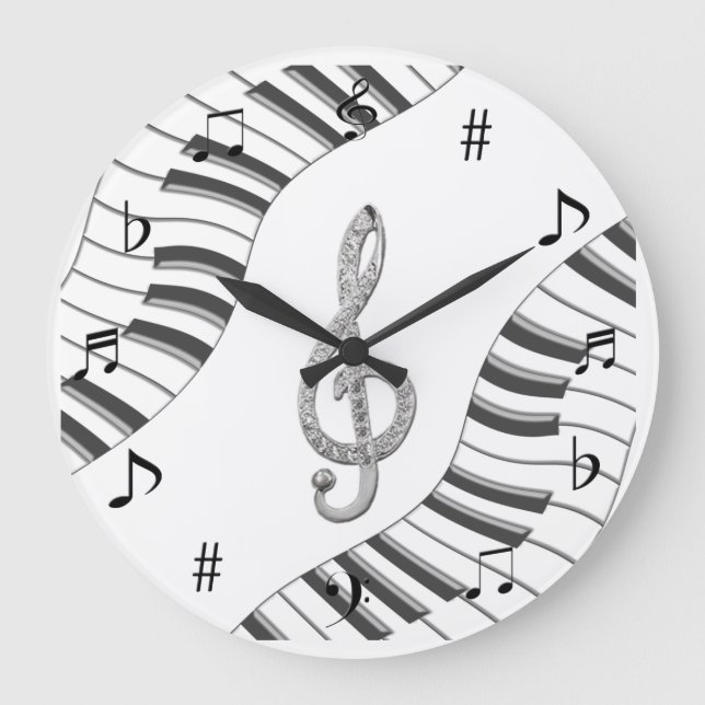 Redondo Grande Reloj de la música (Anverso)