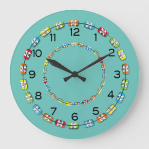 Redondo Grande Reloj de la oficina de los apoyos ortodónticos